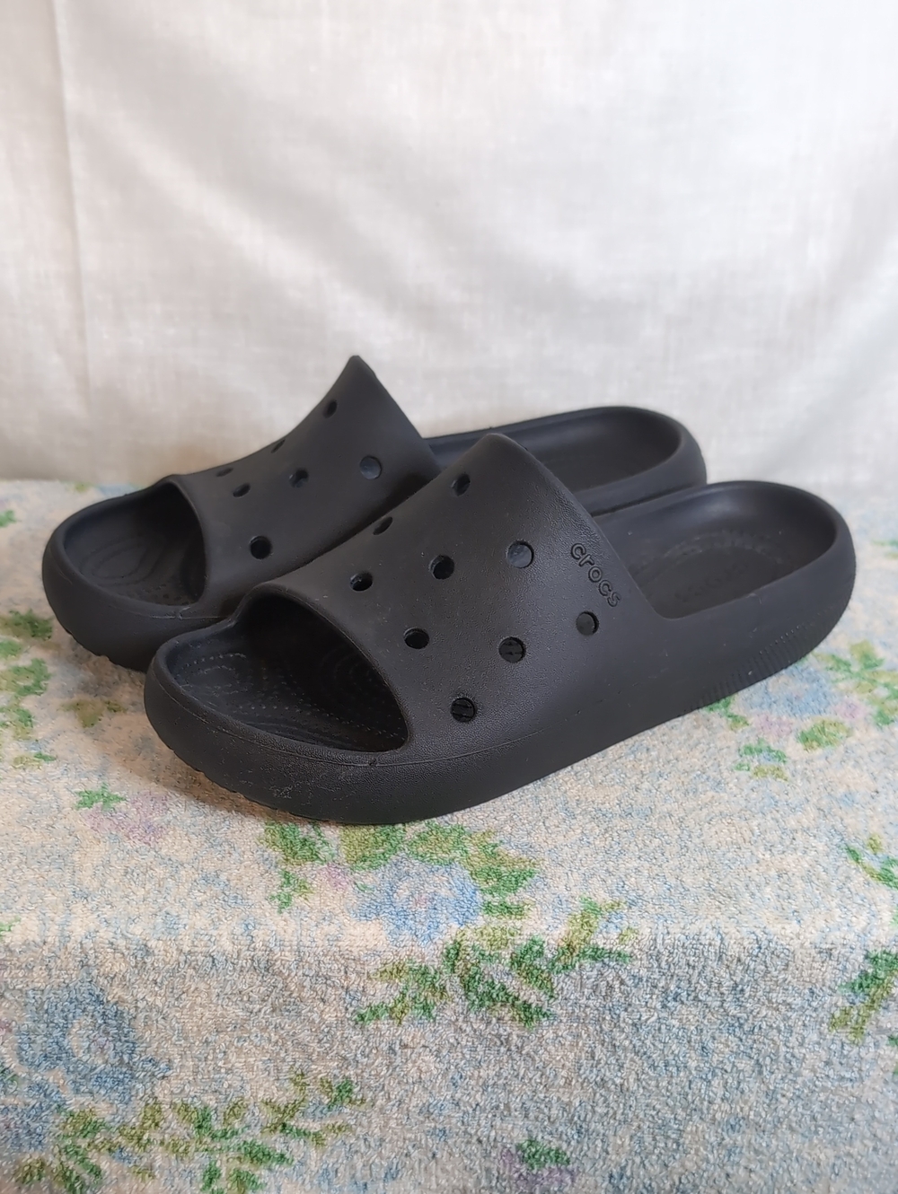 Black Crocs Slide Sandals mens 9